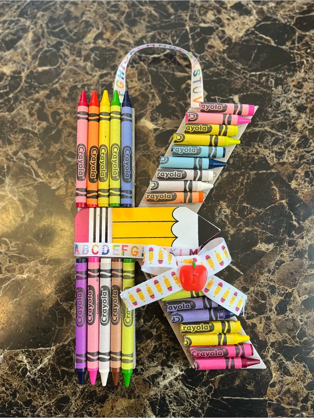 Teacher Gift Crayon Decoration